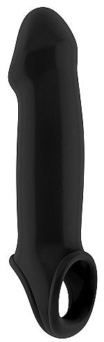 SONO 17 - Smooth Black Penis Sleeve 20 X 5.5cm - Sono - Extenders