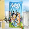 Bluey's Colorful Friends Beach Towel Super Soft Microfiber Quickdry Fabric Comfortable Lightweight Perfect for Traveling Yoga Camping and Swimming