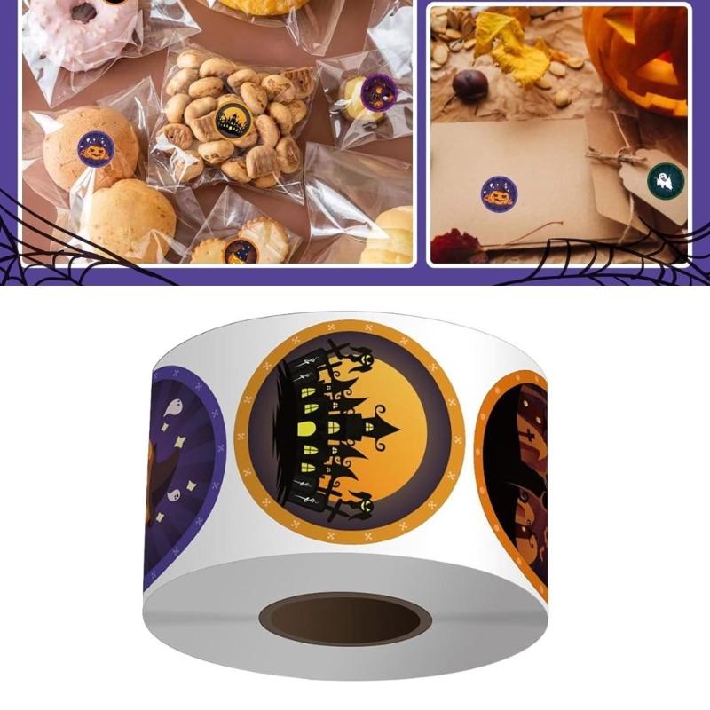 Pumpkin Sticker Reward Sticker Gift Sticker Decorative Label Sticker Halloween Sticker Scrapbook Sticker for Kids