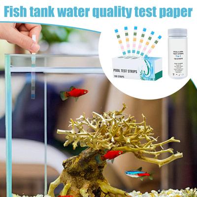 Pool Testing Strips 100-Piece Pool Water Testing Strips Multifunctional Hot Tub Quick Tester Monitoring Tools For Backyard Spa