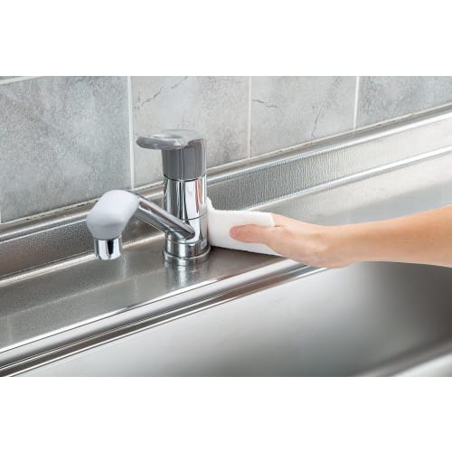 Mameita Kitchen Cleaner, White, 14cm X 10cm X 5mm, Cleanser, Rubber Sheets, for Sinks and Faucets, Washable with Just Water, Pack of 4, Made In Japan,