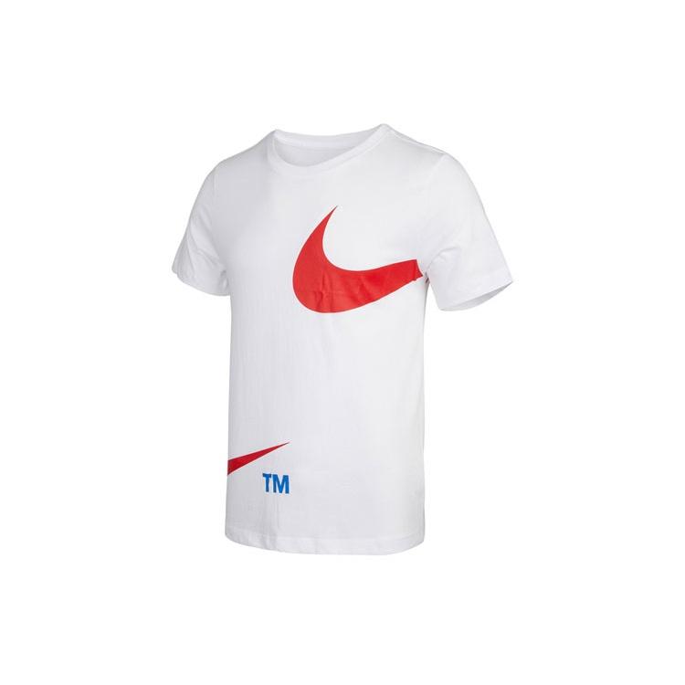 Nike Sportswear Large Logo Printing Round Neck Short Sleeve White Men s DD3350-100 XXL