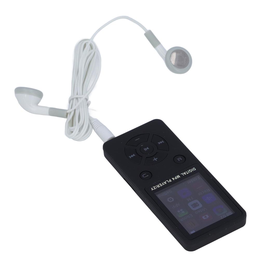 64GB MP3 MP4 Player with Bluetooth 5.0 1.8 Inch Screen Portable HiFi Music Player with Speaker Video FM E Book Earphone