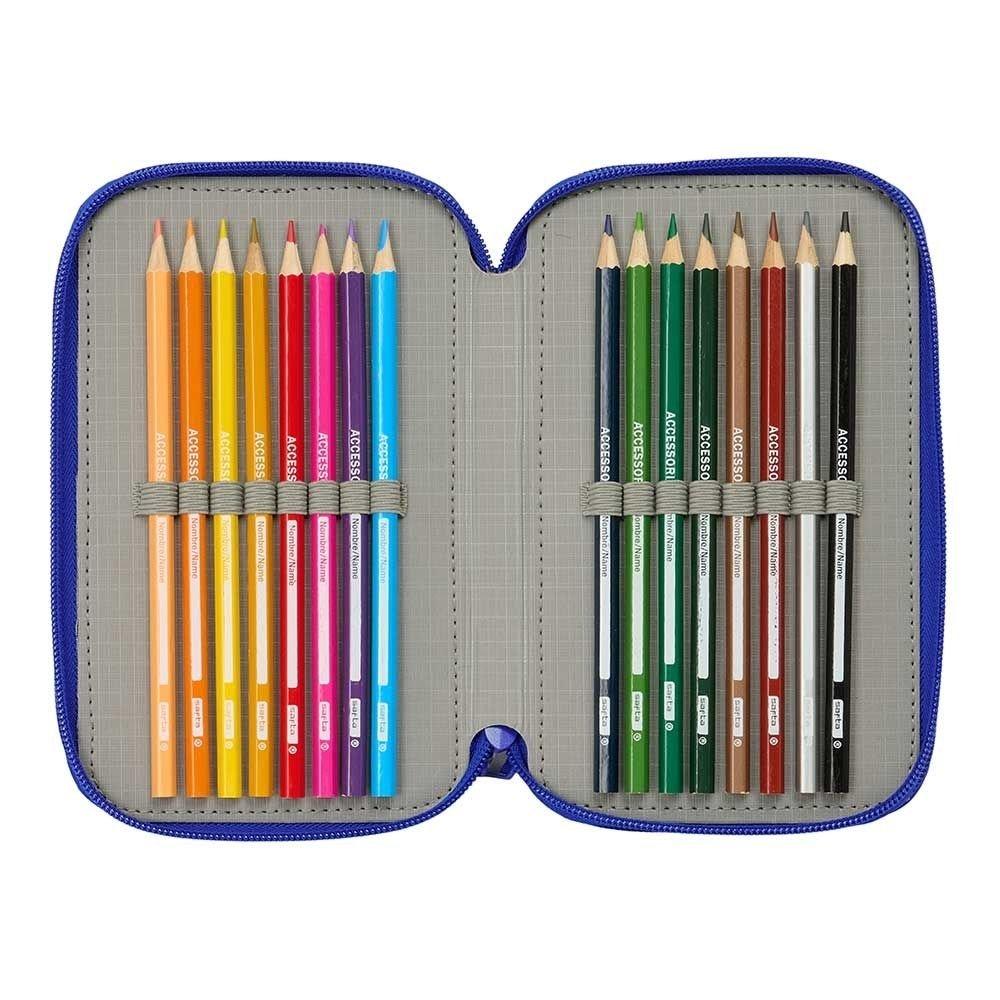 Real Madrid Triple Filled Pencil Case 37 Pcs 412624857 Blue