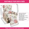 4Pcs Recliner Sofa Covers Elastic Polyester Slipcovers Non-slip All-inclusive Protector with Pocket Single Seater Armchair Cover