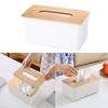 Japanische Einfache Holz Abdeckung Desktop Haushalt Tissue Box Papier Lagerung Box Haushalt Geschenk Werbung Papier