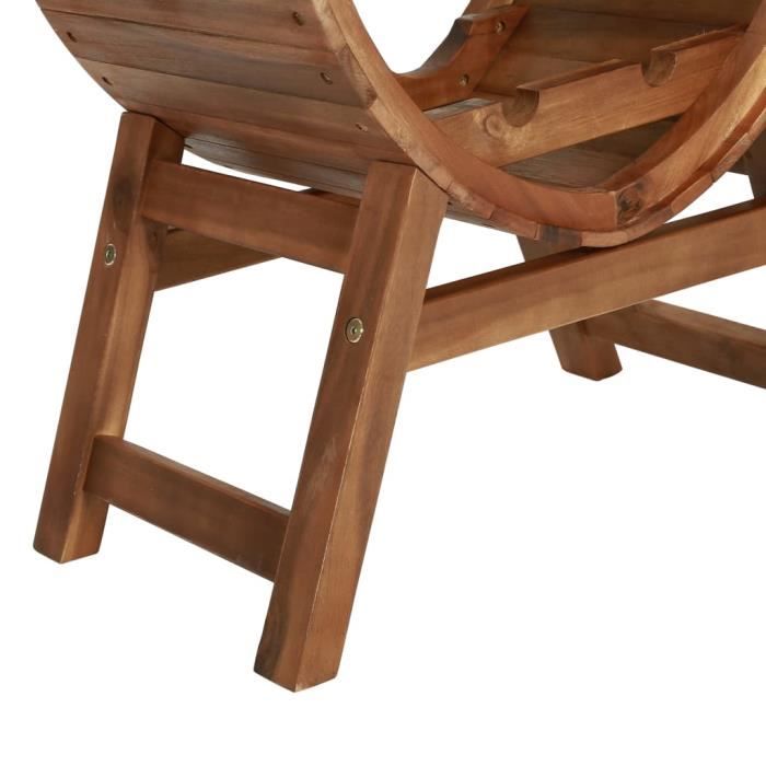 Casier à bouteilles - vidaXL - 13 bouteilles - Bois d'acacia massif - Finition huilée - Élégant