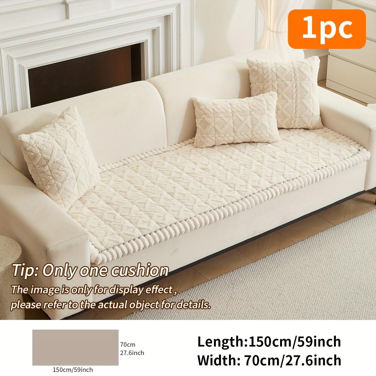 

[Мягкая стеганая подушка для дивана] 1 шт. Утолщенная полиэстеровая мягкая стеганая подушка для дивана - для тепла осенью и зимой - Украшение для дома 70*150cm