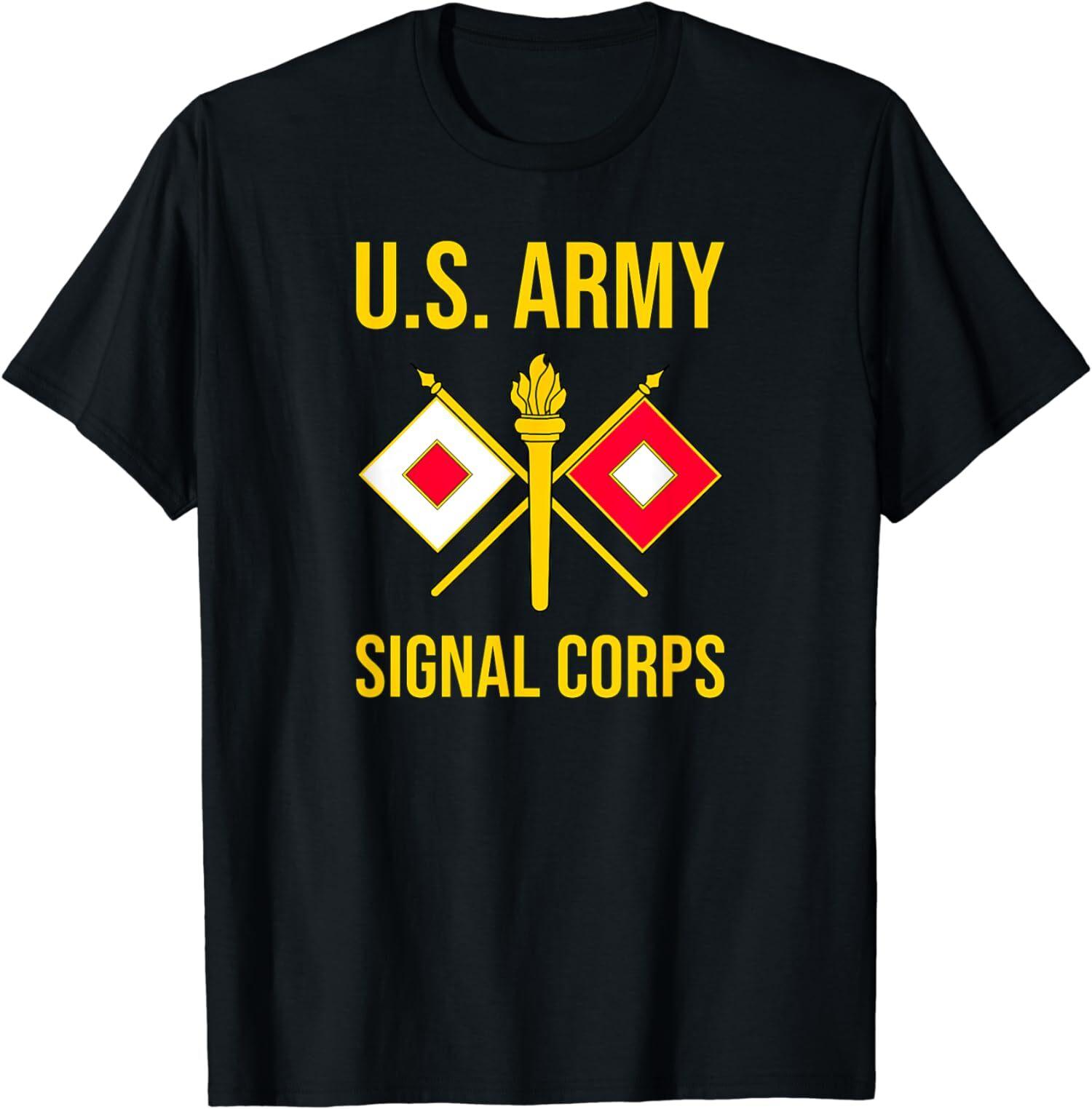 NEW LIMITED US Army Signal Corps Branch USASC T-Shirt S