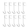 10Pcs Butcher Hooks, Smoking Hooks Set Hooks for Fish Smoking, Fishing Smoking Hooks Set, Stainless Steel Smoking Hooks