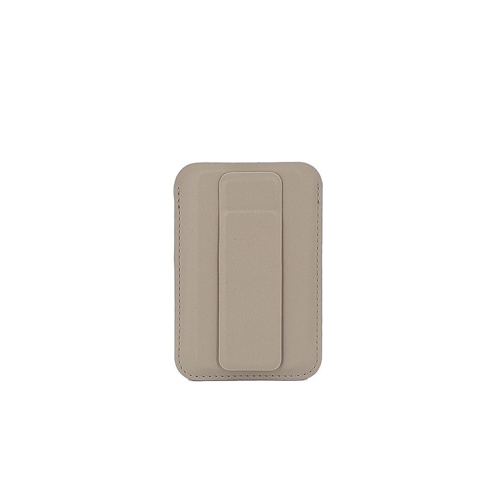 

iPhone 17 Pro Magsafe Magnetic PU Leather Adjustable Card Holder Stand Universal Magnetic хакі