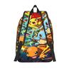 Fashion Pokemon Theme Pikachu Family Backpack  Mochilas Fashion Travel Sturdy Shoulder Rucksack