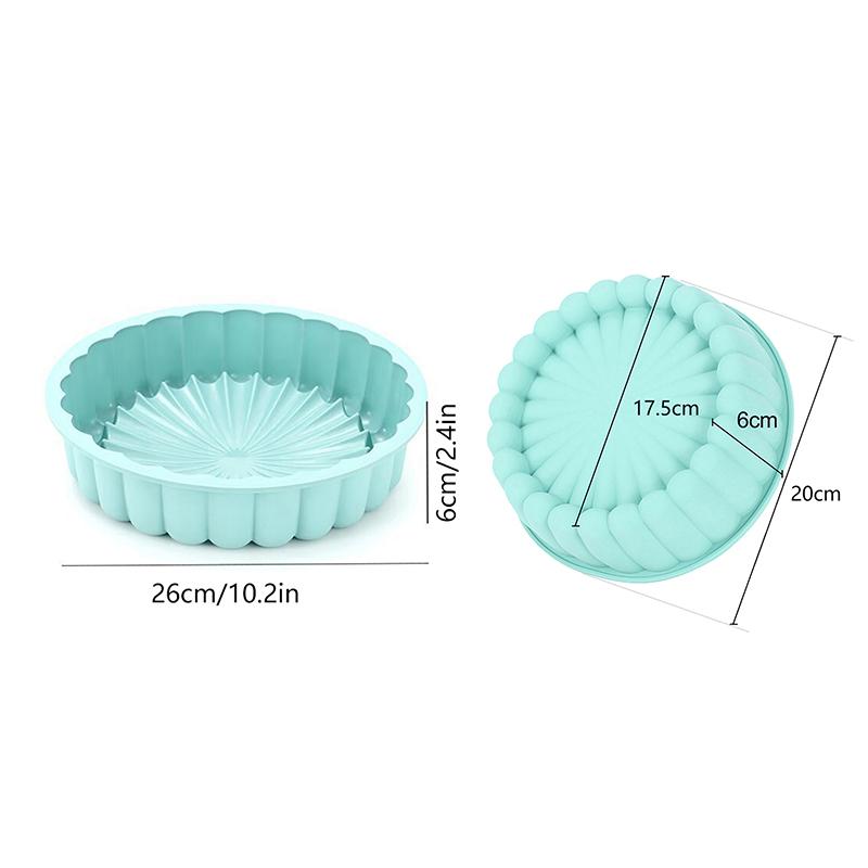 Silicone Round Baking Pan Charlotte Cakes Baking Pan Sponge Flan Mold Shortcake Baking Pan Kitchen Silicone Mould