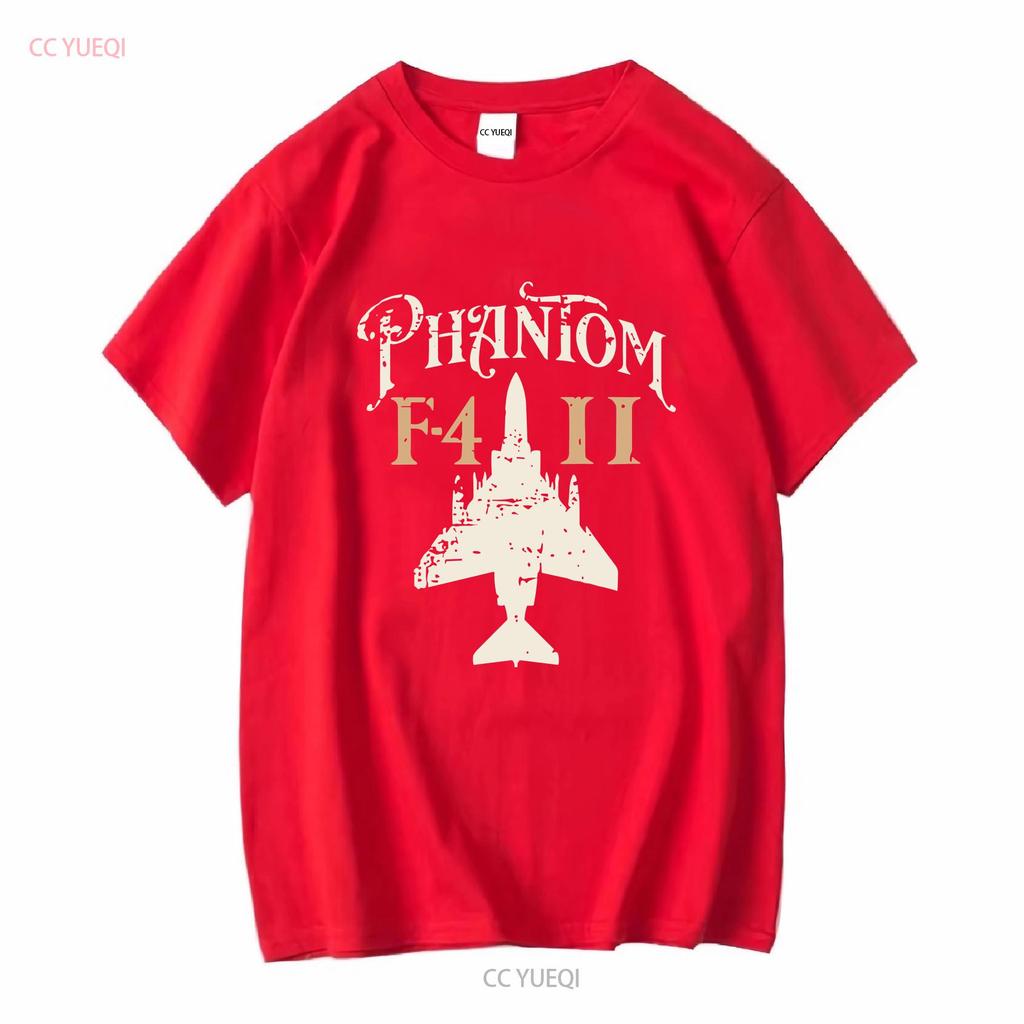 Vintage F 4 Phantom Ii Fighter Jet Aircraft Front And Back Premium T Shirt Size Vintage Washed Homme Casual Stylish Graphic
