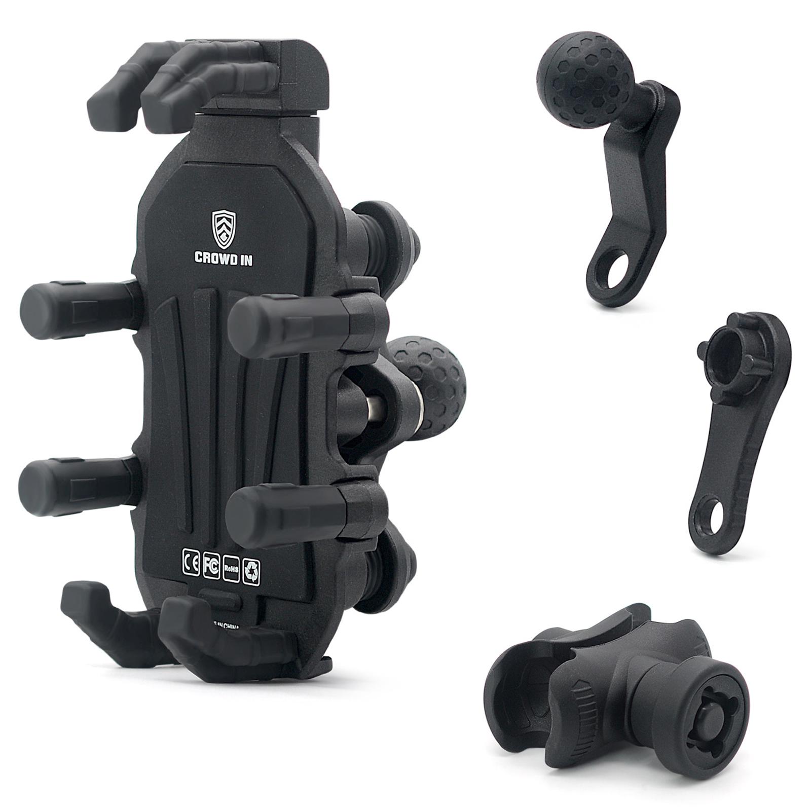 

WUPP CS-1990D1 Протиугінний Мотоциклетний Тримач для Телефону Дзеркало Заднього Виду Алюмінієвий Сплав Кріплення для Телефону Зажим Type A