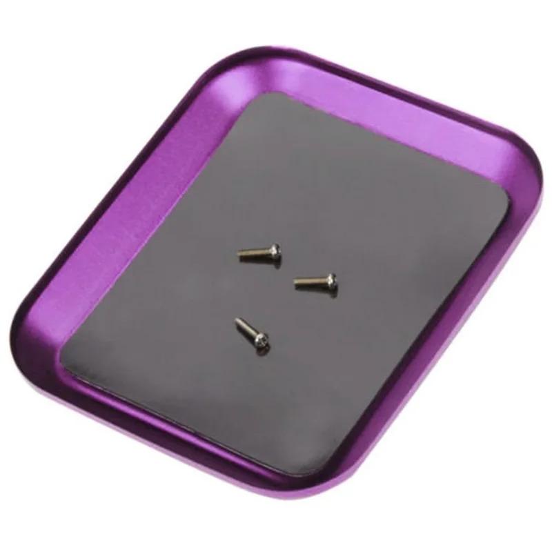 Aluminium Alloy Magnetic Screw Tray Plate For Airplane Car Boat Crawler Axial Scx10 D90 D110 Model Repair Tool Rc Repair Tool