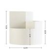 Rotatable Pen Holder Pencil Storage Box Student Desktop Office Stationert Household Multifunctional Makeup Brush Organizer Box