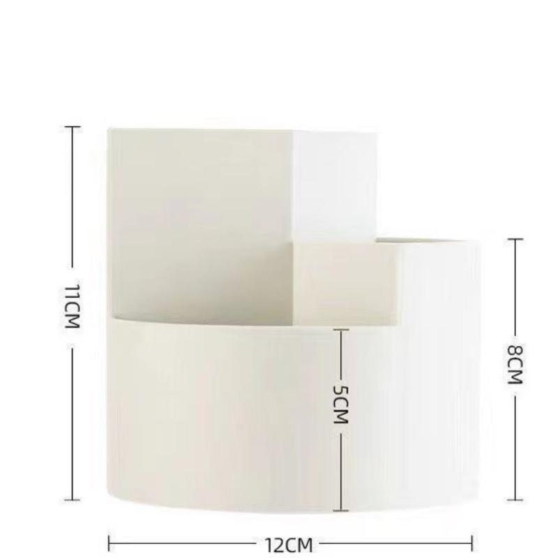 Rotatable Pen Holder Pencil Storage Box Student Desktop Office Stationert Household Multifunctional Makeup Brush Organizer Box