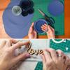 1pc Precision A3 Rotary Cutting Mat for Exam Clay Projects, Sewing & Crafts - Durable PP Material with Measurement Markings & Rotating Mechanism