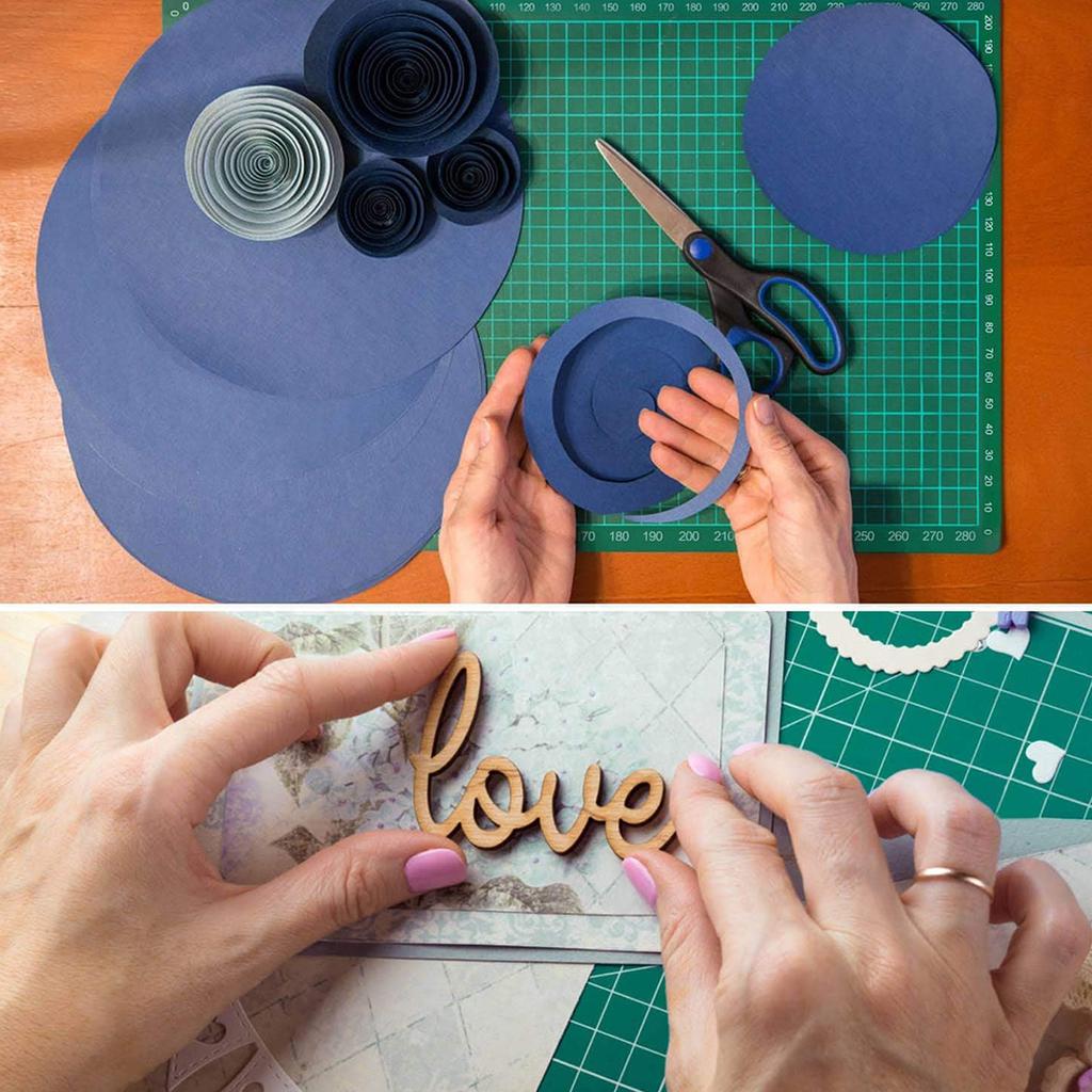 1pc Precision A3 Rotary Cutting Mat for Exam Clay Projects, Sewing & Crafts - Durable PP Material with Measurement Markings & Rotating Mechanism