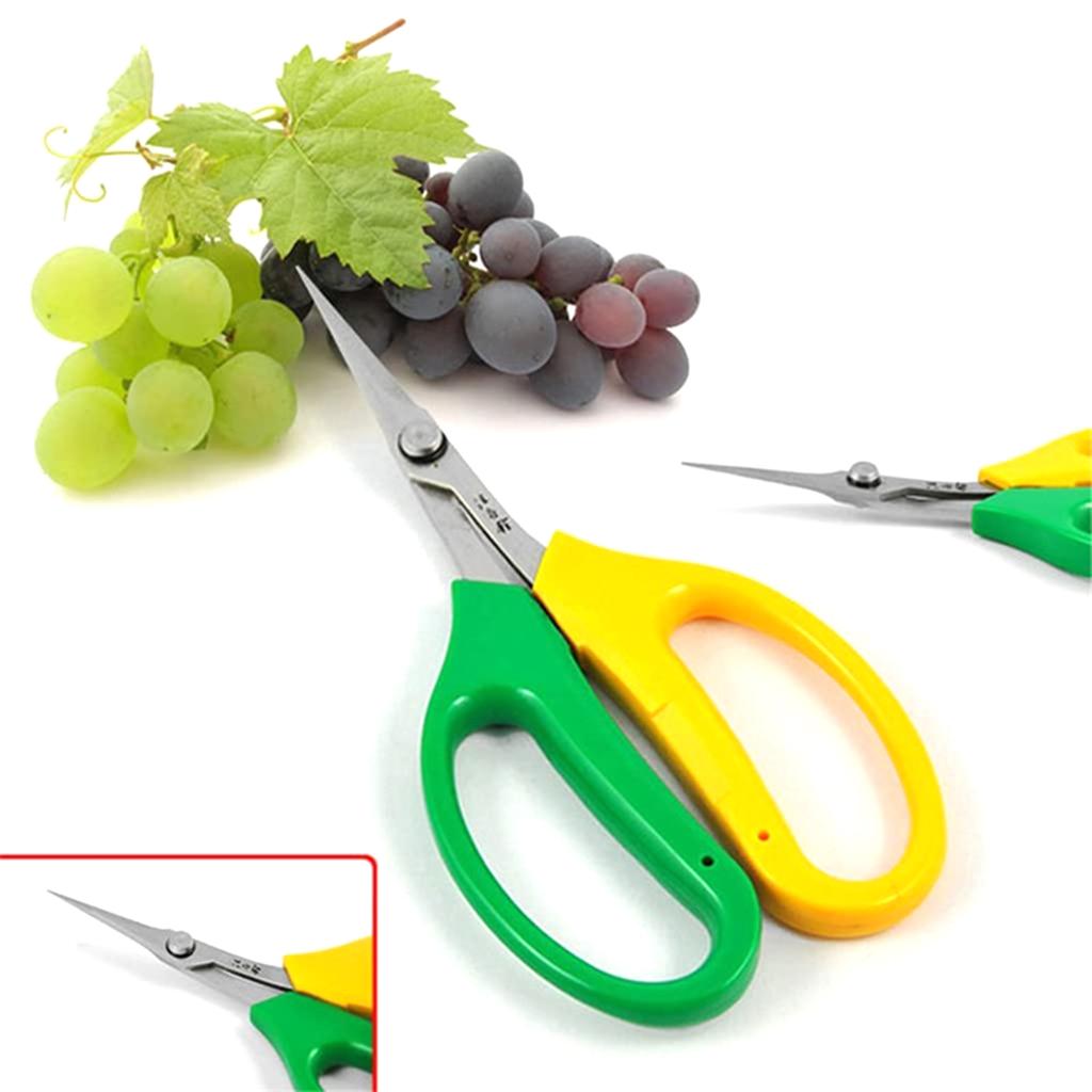 Multifunctional Alice Garden Scissors Sturdy Garden Fruit And Grape Pruning Shears With Soft Handles And Curved Blades
