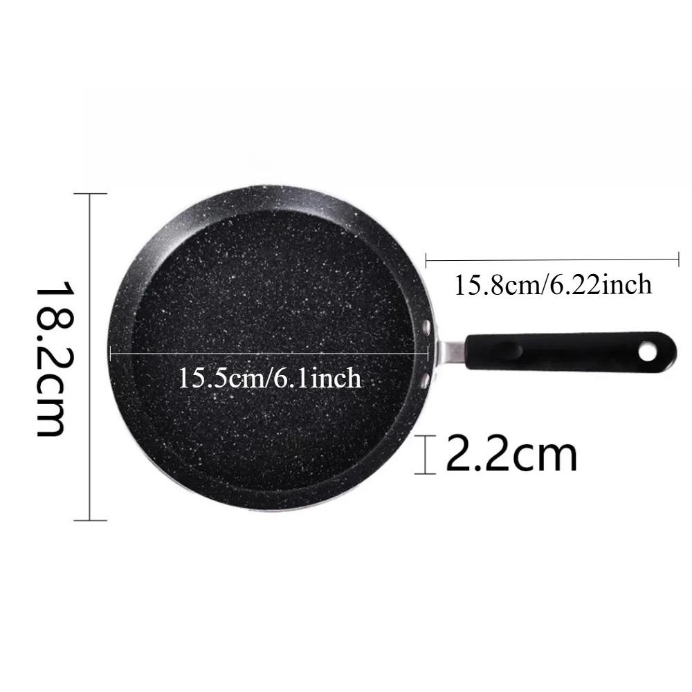 1Pcs Nonstick Crepe Pan Pancake Frying Pan Omeltte Pizza Skillet Portable Wok for Home Camping Breakfast Kitchen Cooking Tools