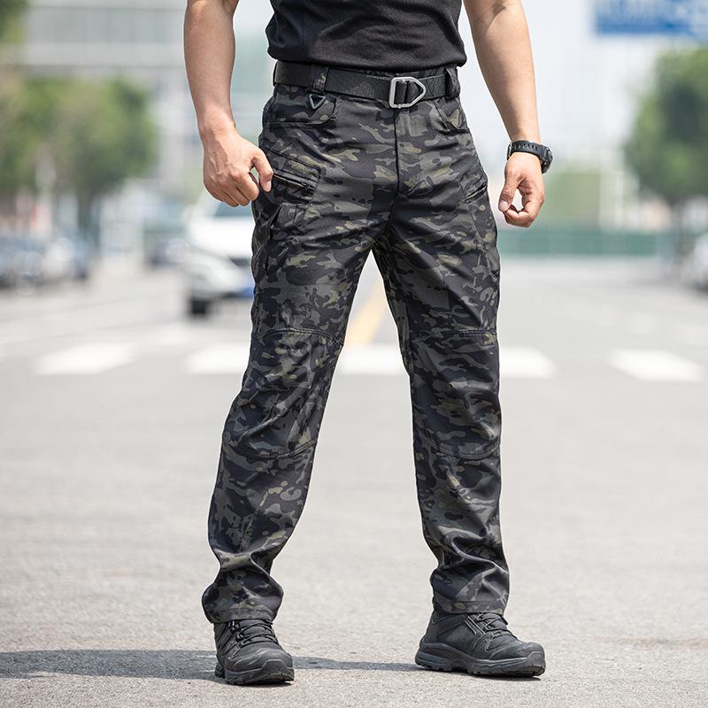 Men's IX5 Tactical Camouflage Pants - Micro-elastic, Wear-resistant, Casual & Work Pants for Spring/Summer/Autumn