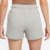 Nike Embroidered Logo Fleece-Lined Sports Shorts Women Bottoms Grey DQ5803-063