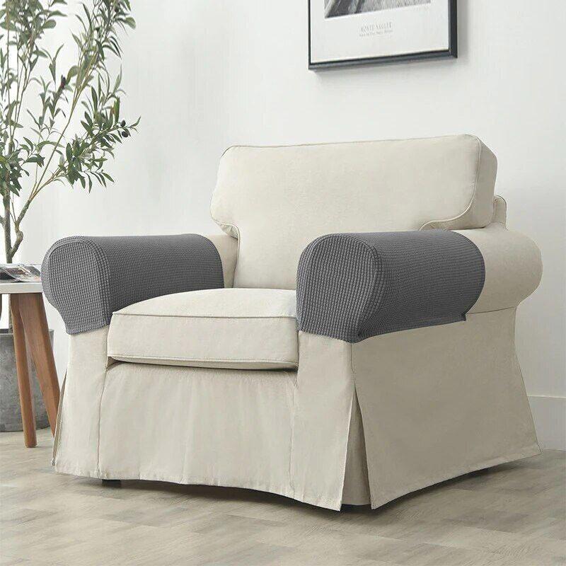 1 Pair Removable Arm Stretch Sofa Couch Chair Protector Armchair Covers Armrest