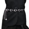 Trendy Metal Smiley Face Sunflower Pendant Waist Chain