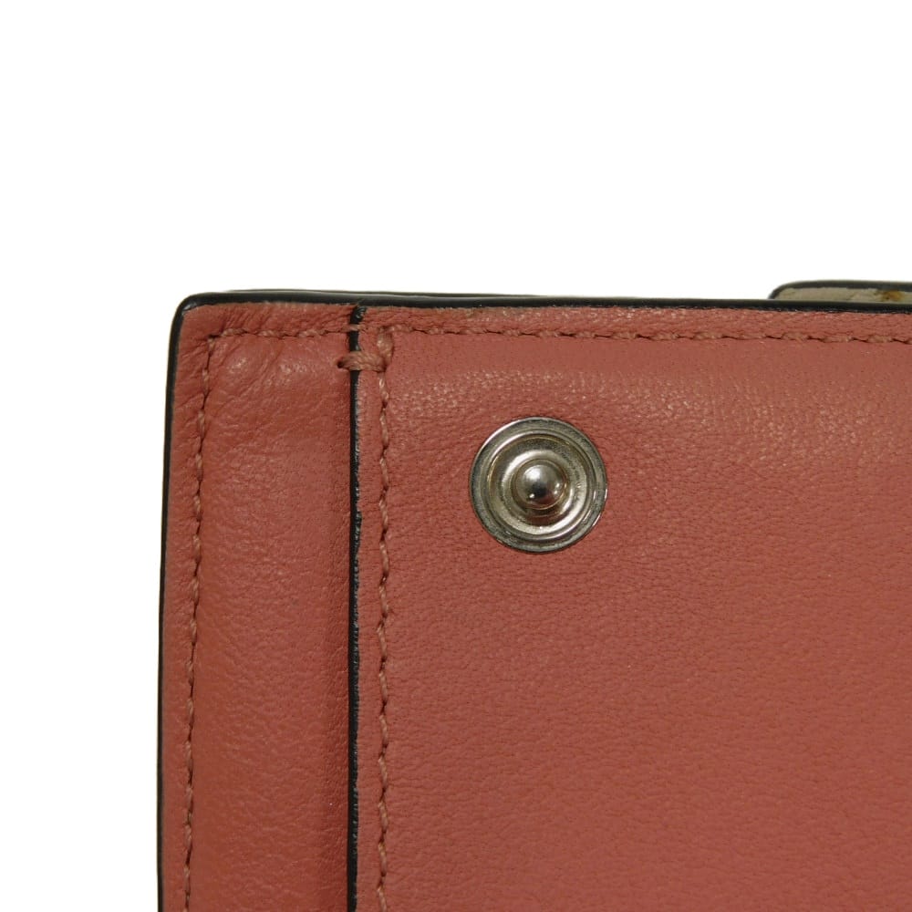 Used 12695 Trifold Wallet C660S26X03 7942 Honey Trio Color Greige Anagram Embossed Light Oat Unisex from Japan AUTHENTIC