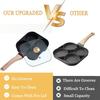 3/4 Cups Egg Frying Pan with Lid Nonstick Omelet Pancake Pan Fried Egg Pans Breakfast Grill Skillet Hamburger Steak Cooker Pan