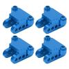 2Pack RC Front Rear Axle Lower Shock Mount Bracket Aluminium for LOSI 1 8 LMT SOLID AXLE Monster TruckBlue