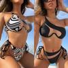 2023 Evropské a americké sexy bikiny s ocelovou podporou - Dámské stylové nové přeshraniční plavky