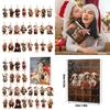 Christmas Pet Dog Advent Calendar Acrylic Hanging Ornaments For Holiday Decor And Gifts