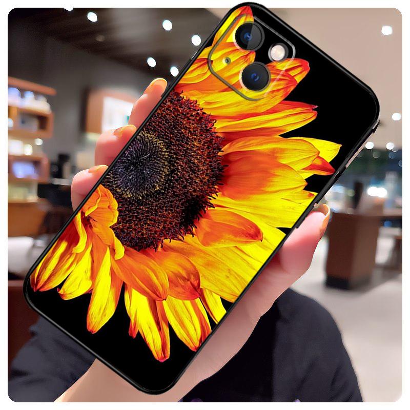 Sunny Sunflower Case For iPhone 15 Pro Max 14 13 12 11 16 17 Pro Max mini 15 16 Plus 16e 17 Air Phone Cover