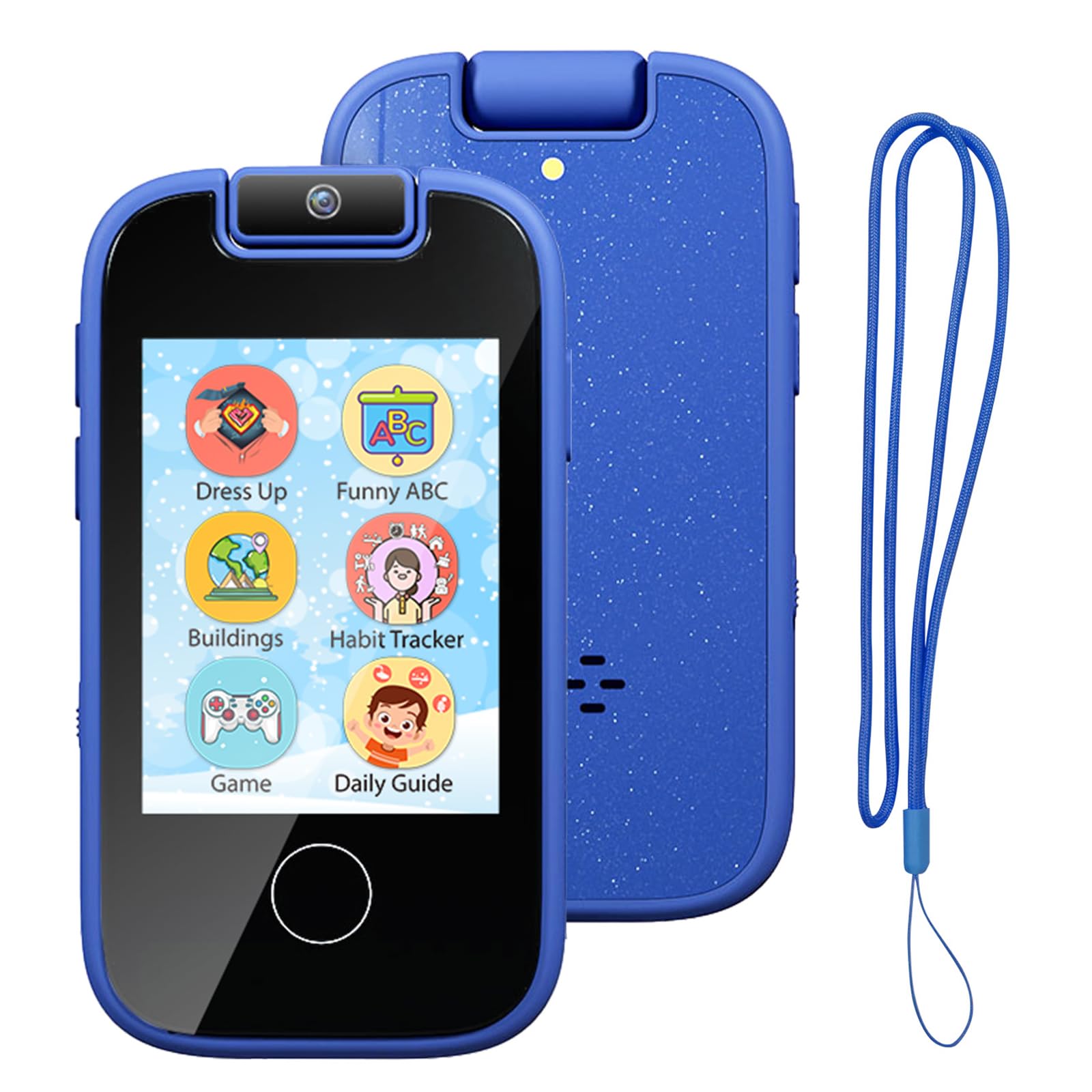 AYATAHA Kids  Mobile Phone Toy for Ages 4-12, Girls, Christmas, Birthday Gift, Touchscreen, Smart Kids Phone Toy with Flip Camera, Video Recording,