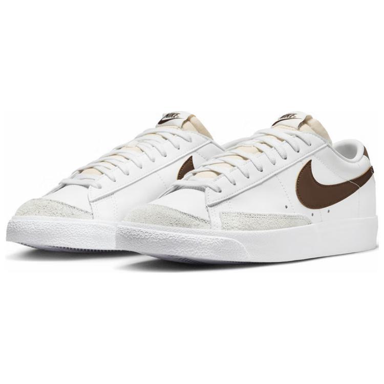 Nike Blazer Low '77 Vintage White Cacao Wow Sneakers Skateboard Shoes DA6364-113