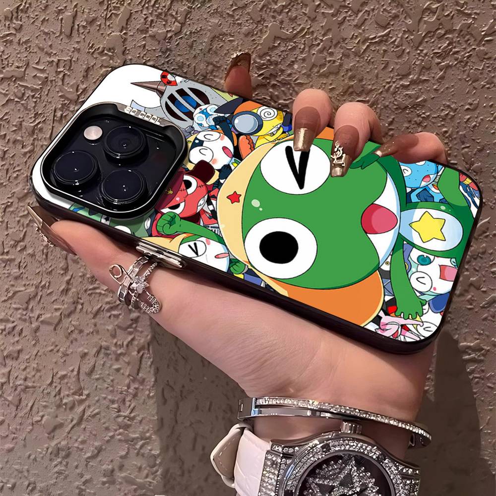 Keroro Frog Cool Gunsou Sergeant Phone Case For IPhone 17 16 15 14 13 12 11 Pro MAX Matte Shockproof Back Anti Fall Matte Cover