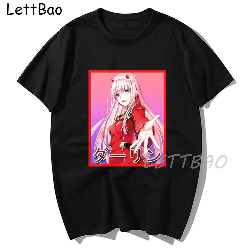 Darling In The Franxx Anime Vintage Tees Funny T Shirt Zero Two Hentai O Neck