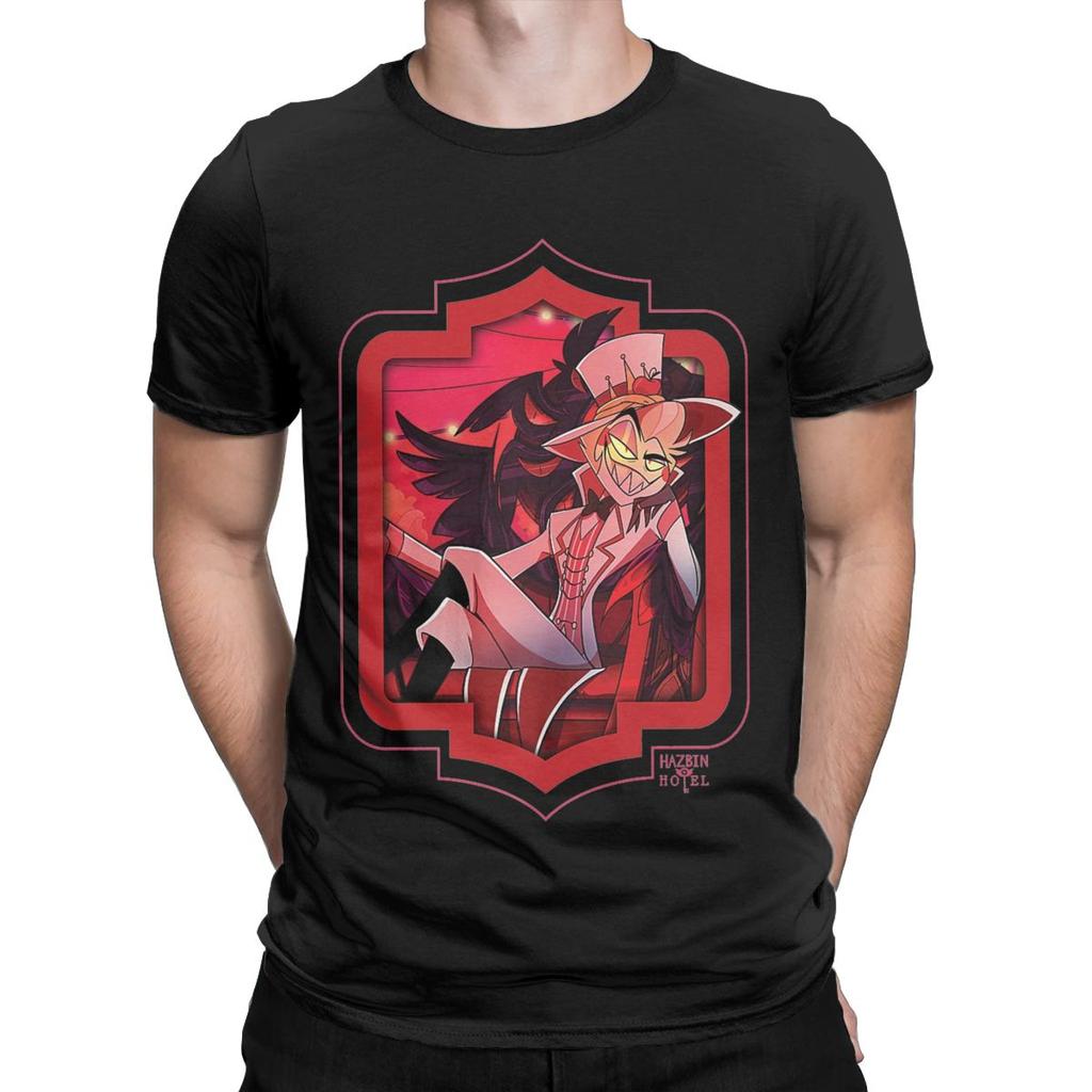 Band Dust Lucifer Hazbins Hotels Magliette Uomo Moda T-shirt Girocollo Manica Corta Magliette Abbigliamento Stampato Maglietta
