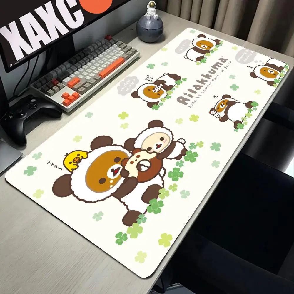 Large Mouse Pad Rilakkuma-es Mousepad Gamer Office Accessories Pc Cabinet Games Desk Mat Computer Desks Keyboard Gaming Mats