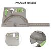 Angle Ruler Protractor Measuring Tools Woodworking Multi-Function Angle Gauge Stainless Steel Industrial Dividing Rule