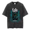 Sommer-Heißverkauf Gewaschen Vintage Korn Tour 2026 Merch T-Shirt Unisex Gothic Rock Popmusik T-Shirt Y2k Baumwolle Übergroße T-Shirts