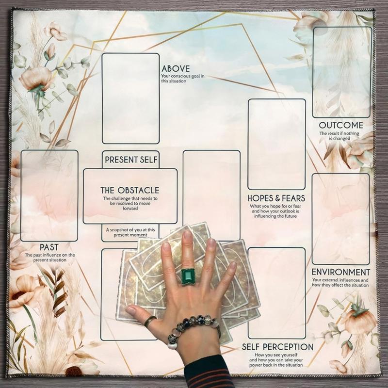 Reading Card Astrology Tablecloth Altars Cloth Square Divinations Cards Table Cloth Witchcrafts Deck Cloth Enduring