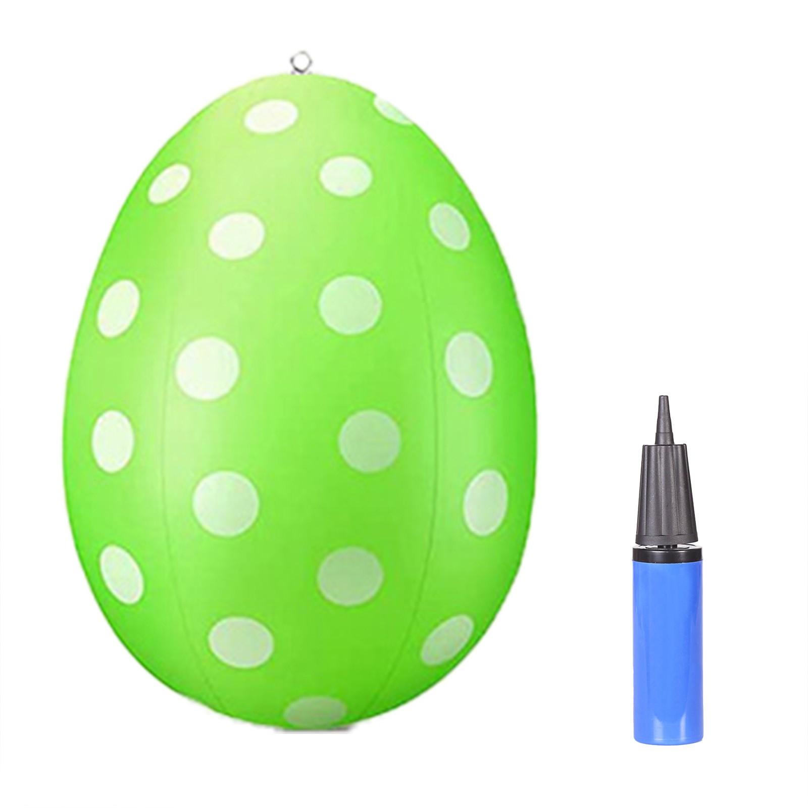 

1 упаковка надувных пасхальных украшений для яиц, надувные пасхальные украшения для улицы зелёный