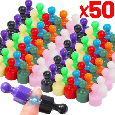 50/10 STÜCKE Mini Magnetische Reißzwecke Starke Magnethaken Bunte Haushalts-Kühlschrankaufkleber Bürobibliothek Whiteboard Sucker Reißzwecke