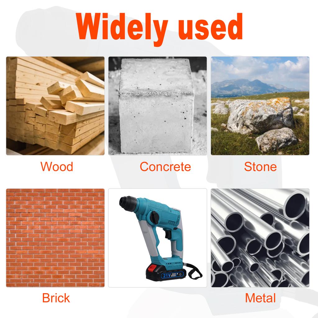 21V Brushless Electric Hammer 4000ipm 2.0J Cordless Hammer Precise Starting and Maximum Torque