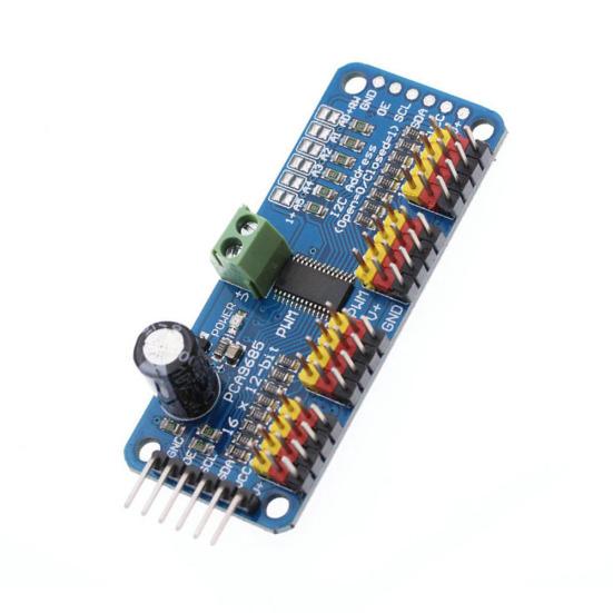 

PCA9685 16-канальний ШІМ/серводрайвер IIC інтерфейс для Arduino Shield Module