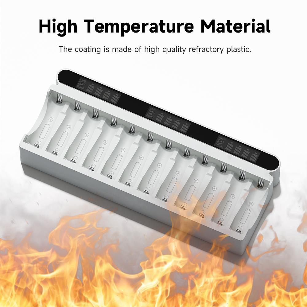 PALO 1.2V AA AAA NIMH Rechargeable Battery Batteries 2A 3A With 12 Slots LCD USB Fast Battery Charger for 1.2V AA AAA Battery